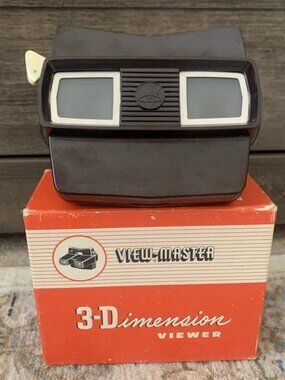 Vintage Bakelite Model E View-Master by Sawyer With Half The Box Made In U.S.A.